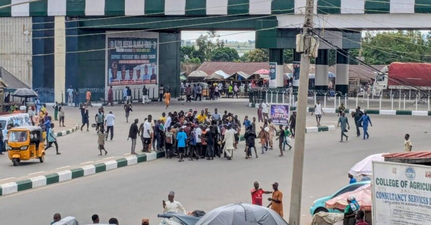 Tricycle rider di£s during clash with police in Taraba {PHOTOS}