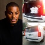 Actor IK Ogbonna leads mourners as Alex Ekubo’s body arrives his hometown Arochukwu ahead of his funeral (videos)