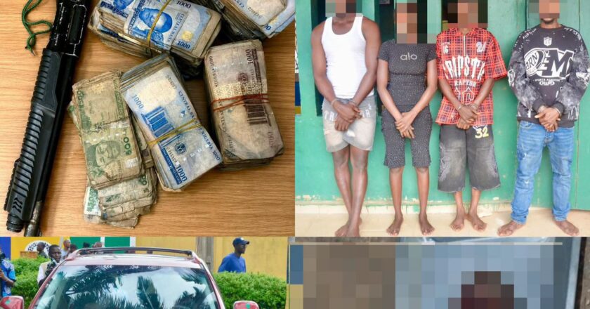 One suspect k!lled in gun duel, four arrested as Edo police smash syndicate behind vegetable market kidnap