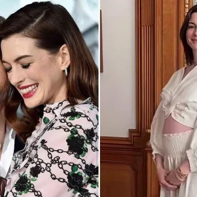 Actress Anne Hathaway, 43, announces she’s pregnant with baby bump video