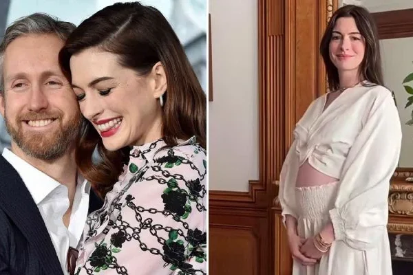 Actress Anne Hathaway, 43, announces she’s pregnant with baby bump video