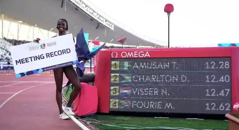 Tobi Amusan Breaks Rabat Meet Record, Eyes Diamond League Glory