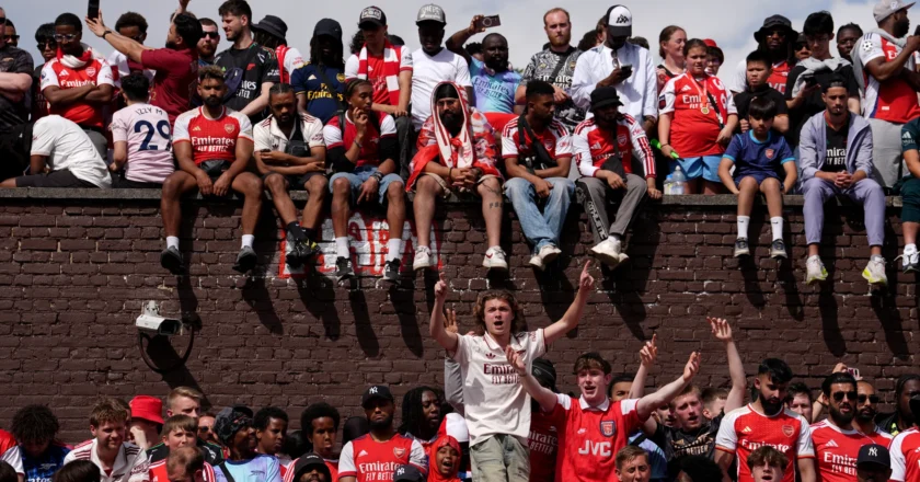Six people stabbed as Arsenal fans celebrate Premier League title at victory parade