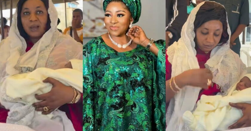Mide Martins Beams With Joy As Celebrates Arrival Of Baby Boy In Her Family