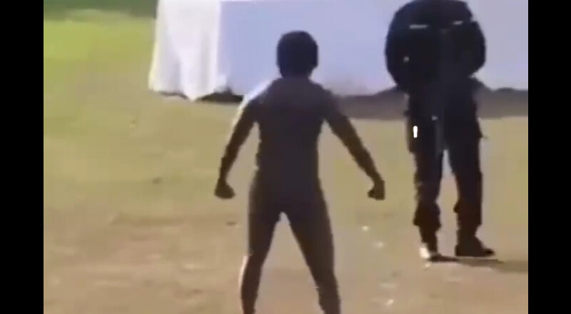 Wedding Reception Disrupted As Alleged Ex-Boyfriend Attempts To Halt Ceremony Naked {VIDEO}