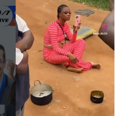 Drama as Lady Allegedly Moves Luggage Into Boyfriend’s Apartment Without His Consent {VIDEO}