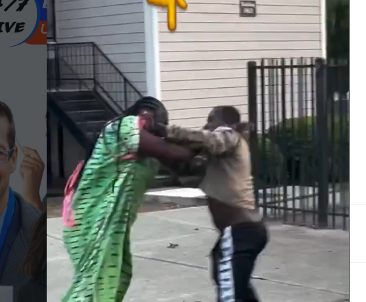 Video Shows Nigerian Couple Involved in Heated Fight in the US, Sparks Reactions Online {VIDEO}