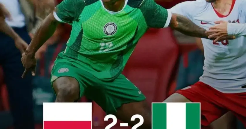 Poland Hold Super Eagles To Dramatic 2-2 Draw In International Friendly