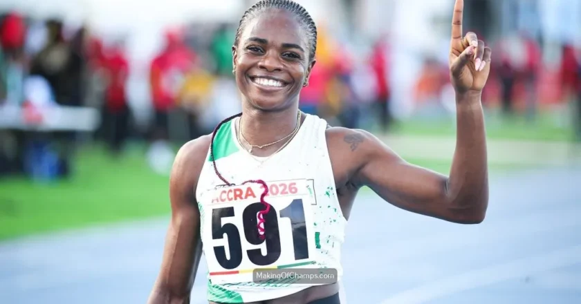 Tobi Amusan Matches Season’s Best to Claim Paris Diamond League Title