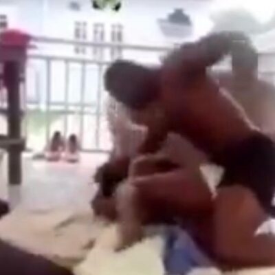 Nigerian man filmed brut@lly assa@lting his woman {VIDEO}