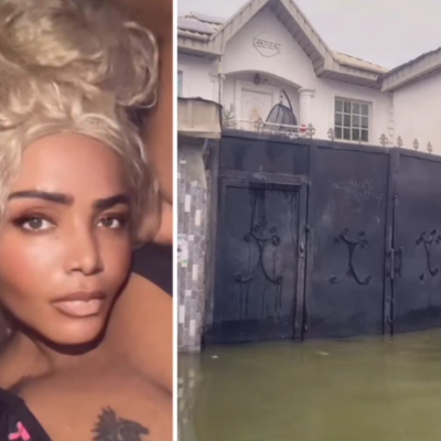 “Cars can no longer enter my street in Lekki due to flood” – Actress Cossy Ojiakor lament
