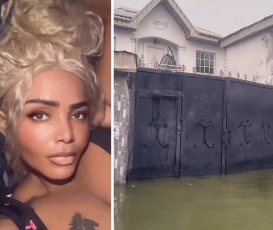 “Cars can no longer enter my street in Lekki due to flood” – Actress Cossy Ojiakor lament