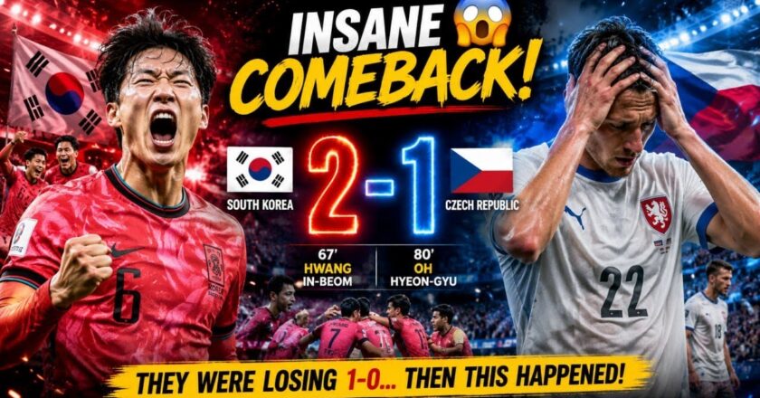 South Korea stage comeback to beat Czech Republic