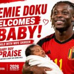 Belgium winger Jeremy Doku welcomes son after World Cup controversy