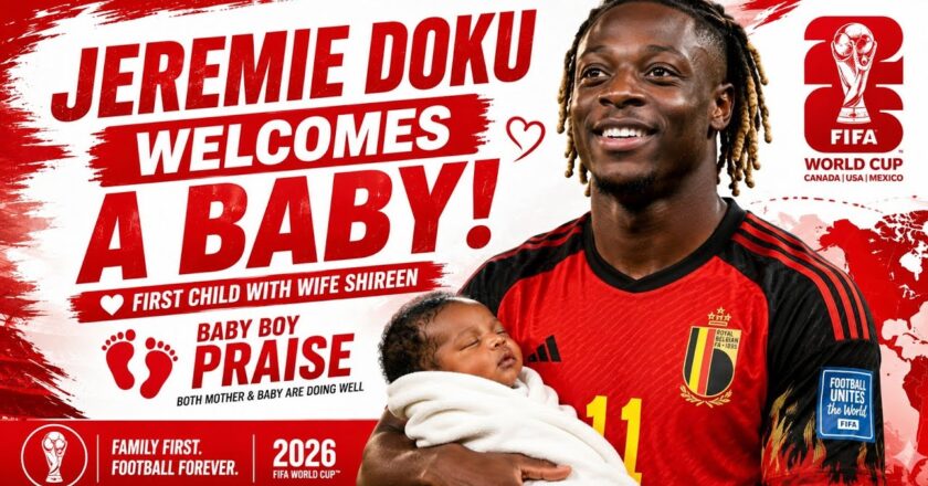 Belgium winger Jeremy Doku welcomes son after World Cup controversy