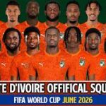 FIFA names Côte d’Ivoire 2026 World Cup youngest squad