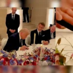 President Trump signs US-Iran agreement at Palace of Versailles to end the war {VIDEO}
