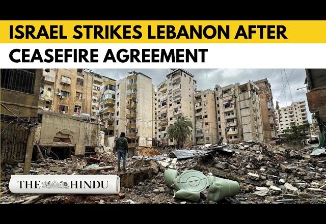 Israeli strikes k!ll at least 20 in Lebanon hours after ceasefire