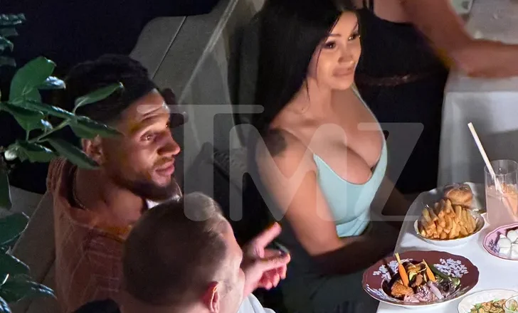 Cardi B and Nigerian goalkeeper Maduka Okoye spotted enjoying dinner together in Italy after first meeting in Paris