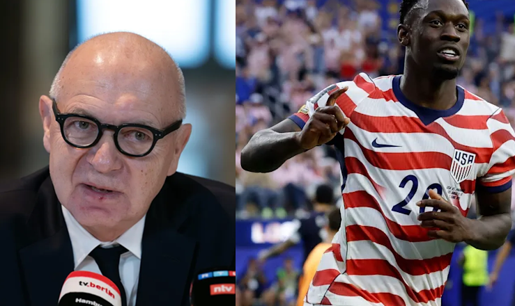 German FA chief wants answers from FIFA for reinstating banned USA star Folarin Balogun following Donald Trump’s intervention