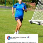 7-Month Pregnant Crystal Palace star Justine Vanhaevermaet joins Pre-Season Training