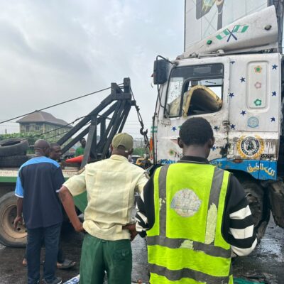 SAD : One de@d, one injured in multiple crashes on Kara Bridge, Berger, Lagos.