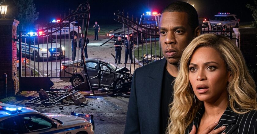 Man arrested after crashing car into Jay-Z and Beyonce’s mansion gate in New York