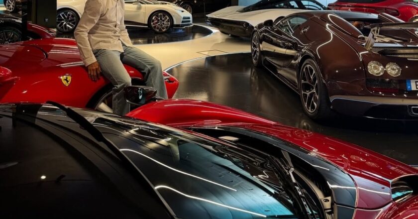 Cristiano Ronaldo Shows Off Luxury Car Collection, Says: “My Toys” {PHOTOS}