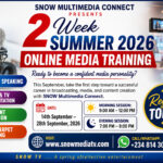 SNOW Multimedia Connect Unveils Two-Week Summer 2026 Online Media Training Programme