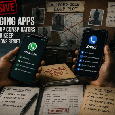UPDATE : Coup Probe, Suspects Allegedly Used WhatsApp, Zangi to Communicate — Investigation