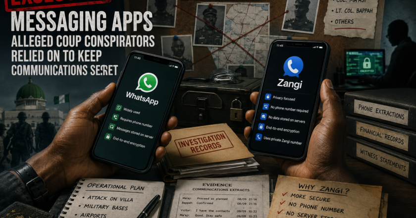 UPDATE : Coup Probe, Suspects Allegedly Used WhatsApp, Zangi to Communicate — Investigation