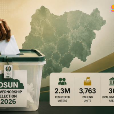 Osun Election Update: Live Results from 500 polling units shown