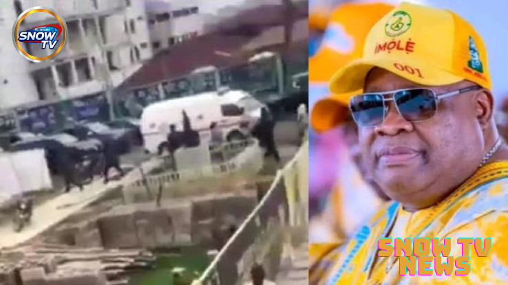 UPDATE: Video surface from alleged Gov. Adeleke convoy attack in Osogbo {VIDEO}
