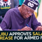 BREAKING : Tinubu approves 30% to 80% salary hike for armed forces personnel