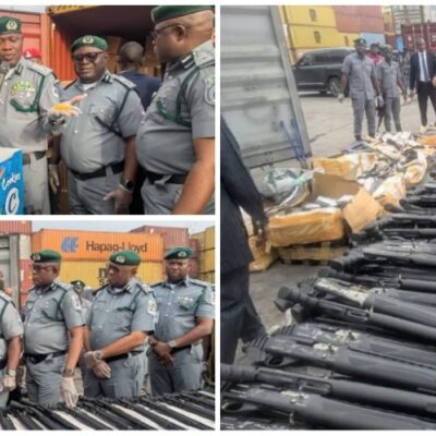 Customs intercepts 140 Rifles, Cannabis-infused snacks worth N373.8m at TinCan Port